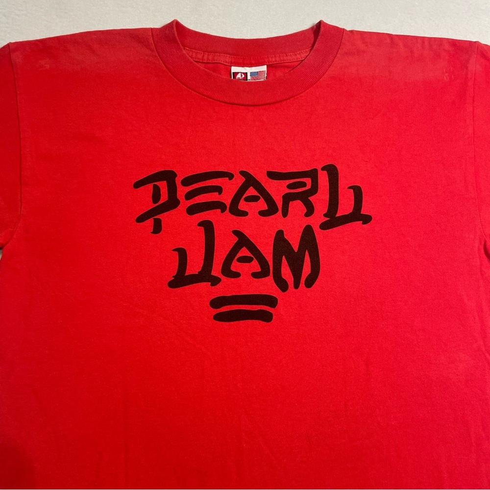 Vintage Pearl Jam Bayside Heavy Weight Tag T Shirt Size Medium